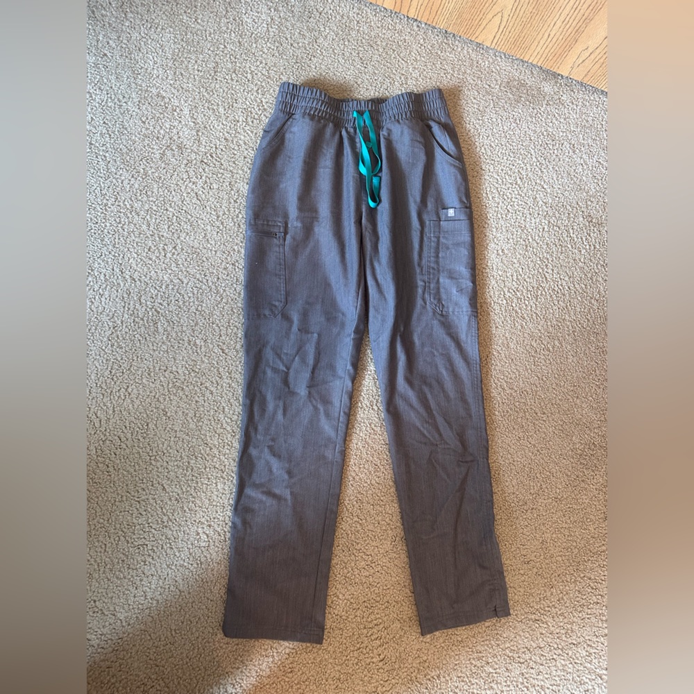 FIGS graphite Kade cargo scrub pants